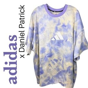Adidas x Daniel Patrick Collab Tie Dye Mesh Jersey Shirt Purple Cream Mens 2XL